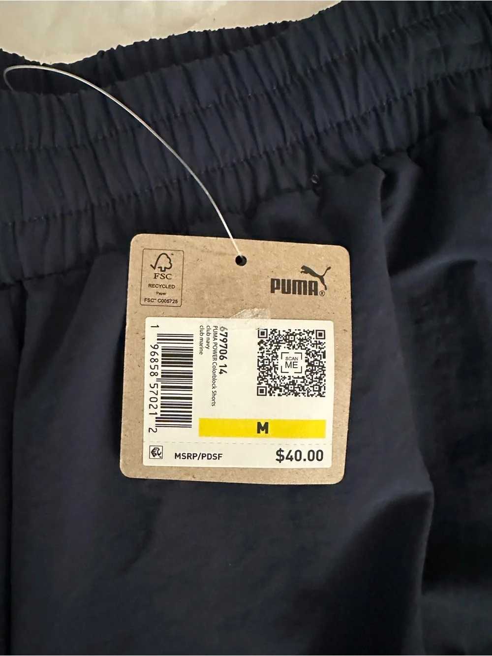 NWT - Puma Men’s Navy & Blue Athletic Shorts- Size M